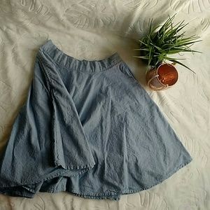 Derek Heart Lightwash Circle Skirt Medium Pockets